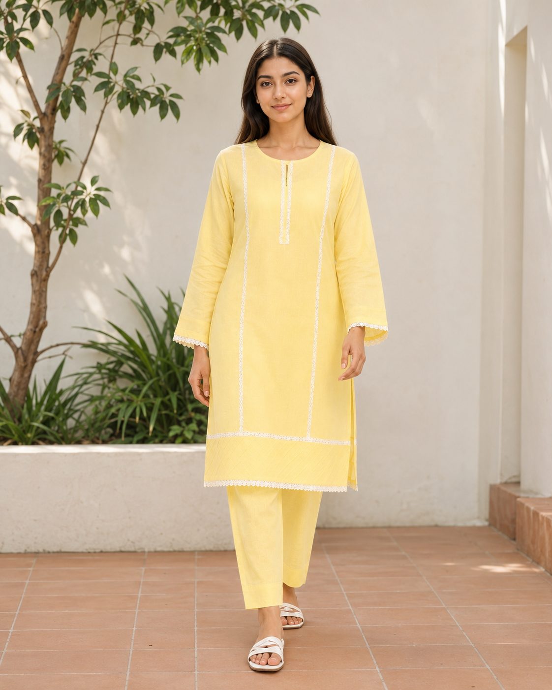 Lemon Lace Coord Set