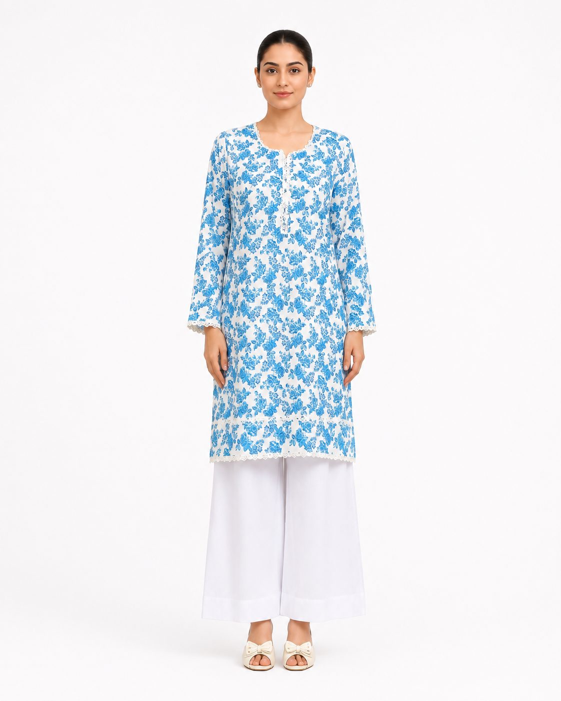 Blue Floral Grace